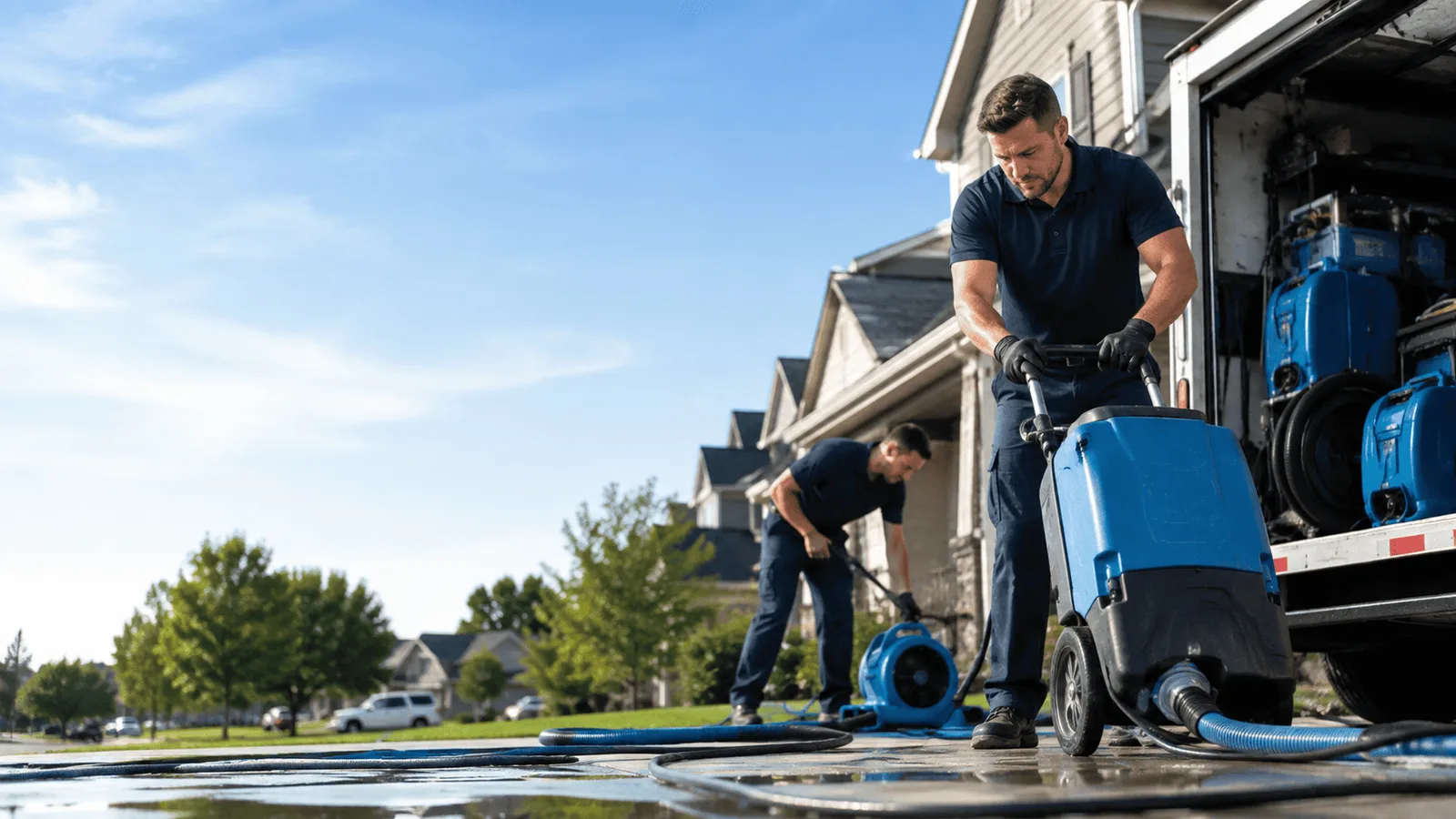 Dehumidification being performed in Portsmouth, RI
